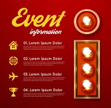 Marquee lights Stock Illustration