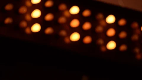 Marquee Lights at Night Stock Footage 85668582