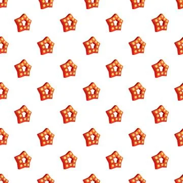 Marquee star lights seamless pattern on white background イラスト素材