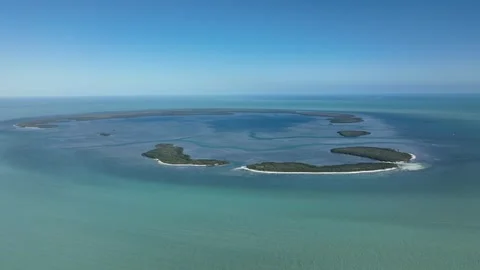 Marquesas Keys drone Stockbeeldmateriaal 244748331