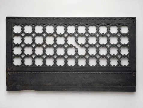 Marquette Building Elevator Grille Base 1893 1895 Dearborn Street, 140 Sou... Fotos de archivo