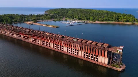 Marquette Ore Dock Stock Footage 279031134