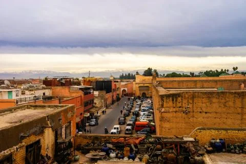 Marrakech cloudscape Stock Photos
