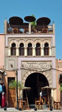 Marrakech kasbah cafe Stock Photos