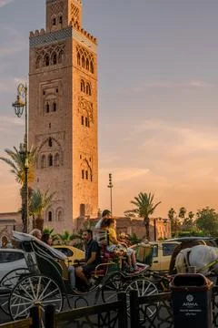 Marrakech, Morocco - May 15, 2024; The beautiful city of Marrakesh in Morocco Stock Photos