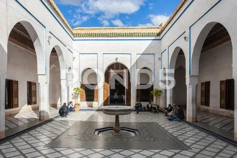 Marrakesh Bahia Palace Stock Photos