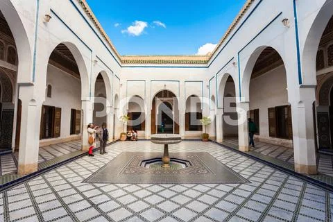 Marrakesh Bahia Palace Stock Photos