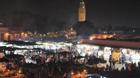 Marrakesh Market Stock Footage 266934028