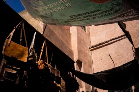 Marrakesh / Morocco / 10-07-2018 a view from Marrakech street Stock Photos