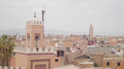 Marrakesh rooftops Stock Footage 49711708