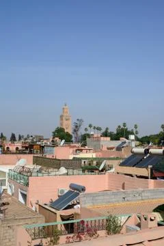 Marrakesh rooftops Stock Photos