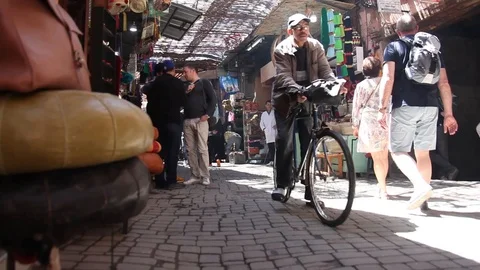 Marrakesh Souk 2 Stock Footage 92206855