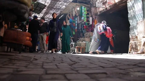Marrakesh Souk Stock Footage 92206849