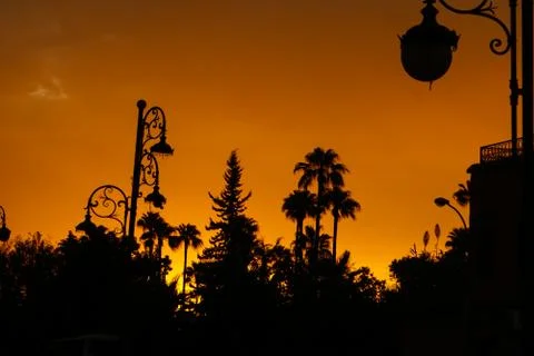 Marrakesh sunset Foto stock