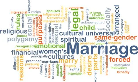 Marriage background concept Stock Illustration