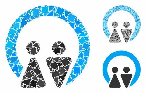 Marriage Composition Icon of Humpy Elements Ilustração Stock