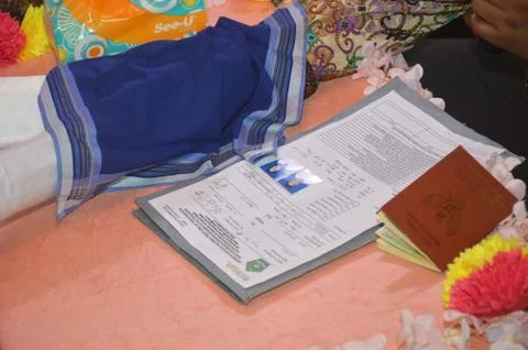 Marriage contract 스톡 사진