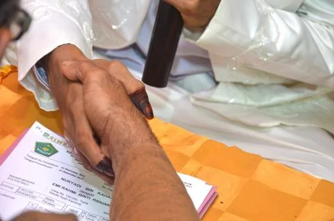 Marriage contract 写真素材