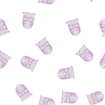 Marriage dead glyph vector seamless pattern Illustrazione stock