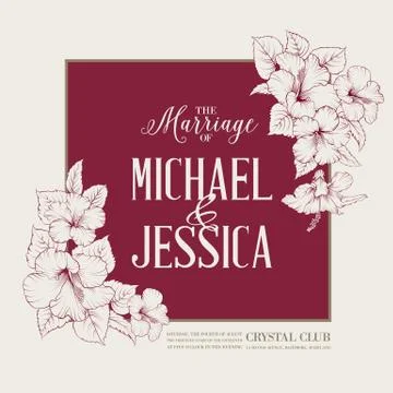 Marriage design Stock-Illustration