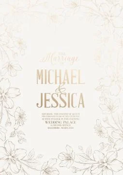 Marriage design Stock-Illustration