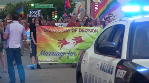 Marriage Equality Parade Stock Footage 57464293