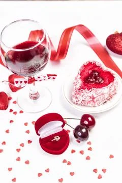 Marriage proposal composition. Stock Photos