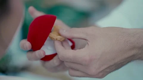 A marriage proposal with Nuggets Stock Footage 220372228
