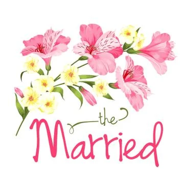The married card Illustrazione stock