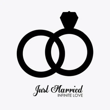 Married, couple, desing vector illustration. Stock Illustration