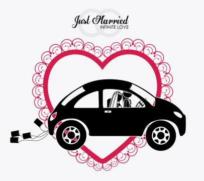 Married, couple, desing vector illustration. Stock Illustration