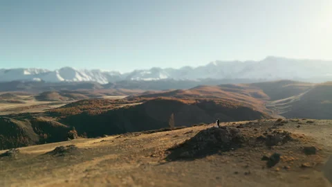 Married couple in the mountains. Stock Footage 274204983