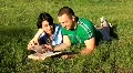 Married couple with photo album HD Footage