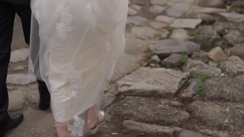 Married Couple walking in streets Stock Footage 73279699