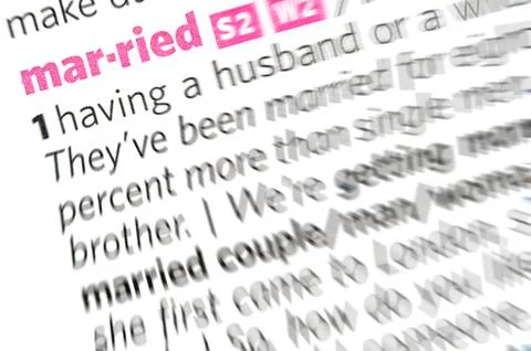 Married word Foto stock