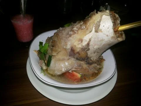 Marrow bone soup Stock-Fotos