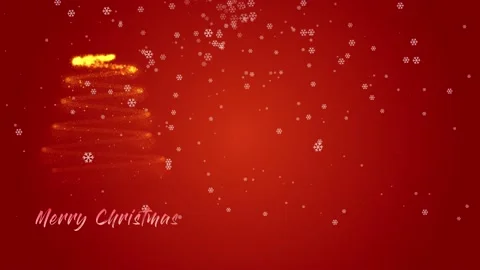 Marry Christmas animation tree. Stock Footage 145679960