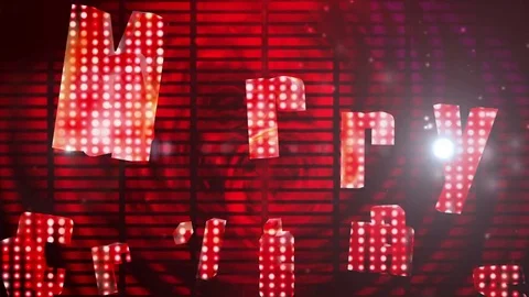 Marry christmas generic with light flash Red Stock Footage 69874694
