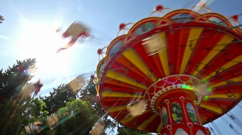 Marry go round Stock Footage 29671779