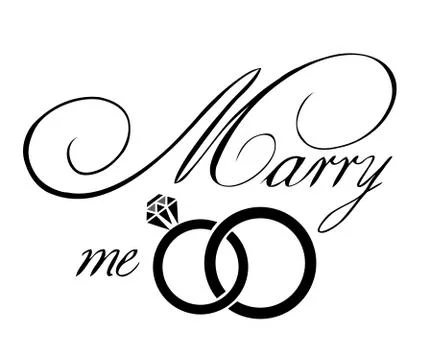 Marry me card Stock Illustration