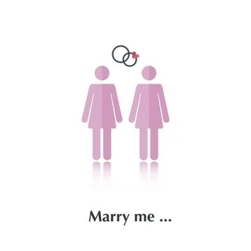 Marry me Stock Illustration