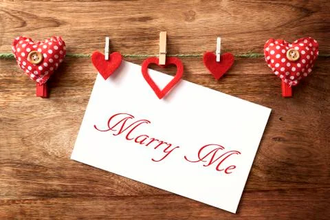 Marry me Foto stock
