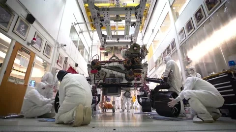 Mars 2020 Rover Assembly, Time-lapse 스톡 동영상 139056860