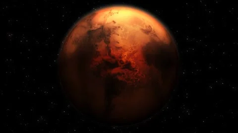Mars 360 rotation (loops) HD Stock Footage 6523980