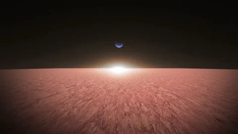 Mars and Earth Stock Footage 149310829