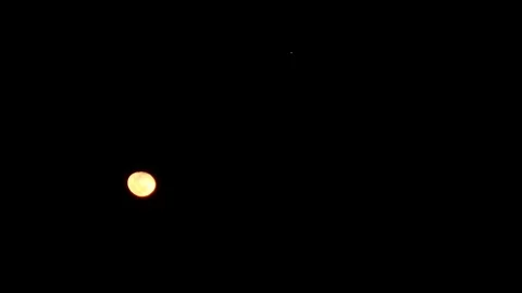 Mars and Moon Stock Footage 73608834