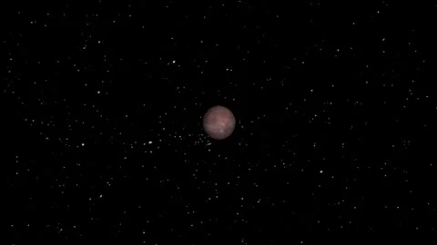 Mars Approach Animation Video stock 316403722