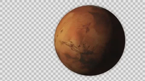 Mars with atmosphere Alpha channel Stock Footage 56909493