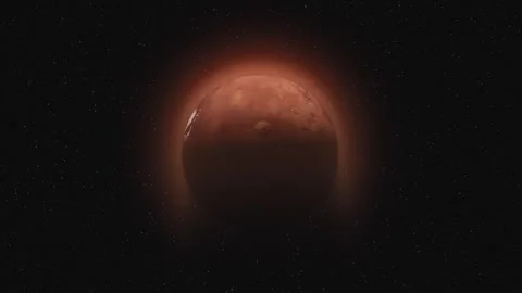 Mars based on data provided by USGS Astrogeology Science Center 02 Stock-Footage 263381779