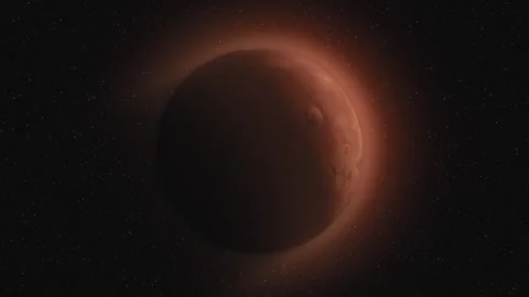 Mars based on data provided by USGS Astrogeology Science Center 04 Stock Footage 263384493